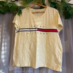Tommy Hilfiger Lightweight Yellow Logo Tee Shirt